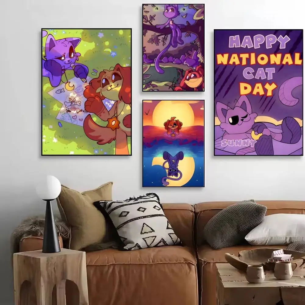 Cartoon D-DOG X D-DAYS Anime Posters High Quality Self-adhesive Wall Art Decorations Color Prints Sticky