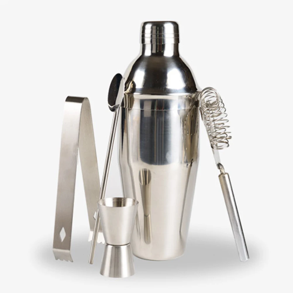 

Stainless Steel Bartender Tool Set Cocktail Shaker Drink Mixer Kit Snow Grams Cup Premium Quality Long Life Easy Use Bar