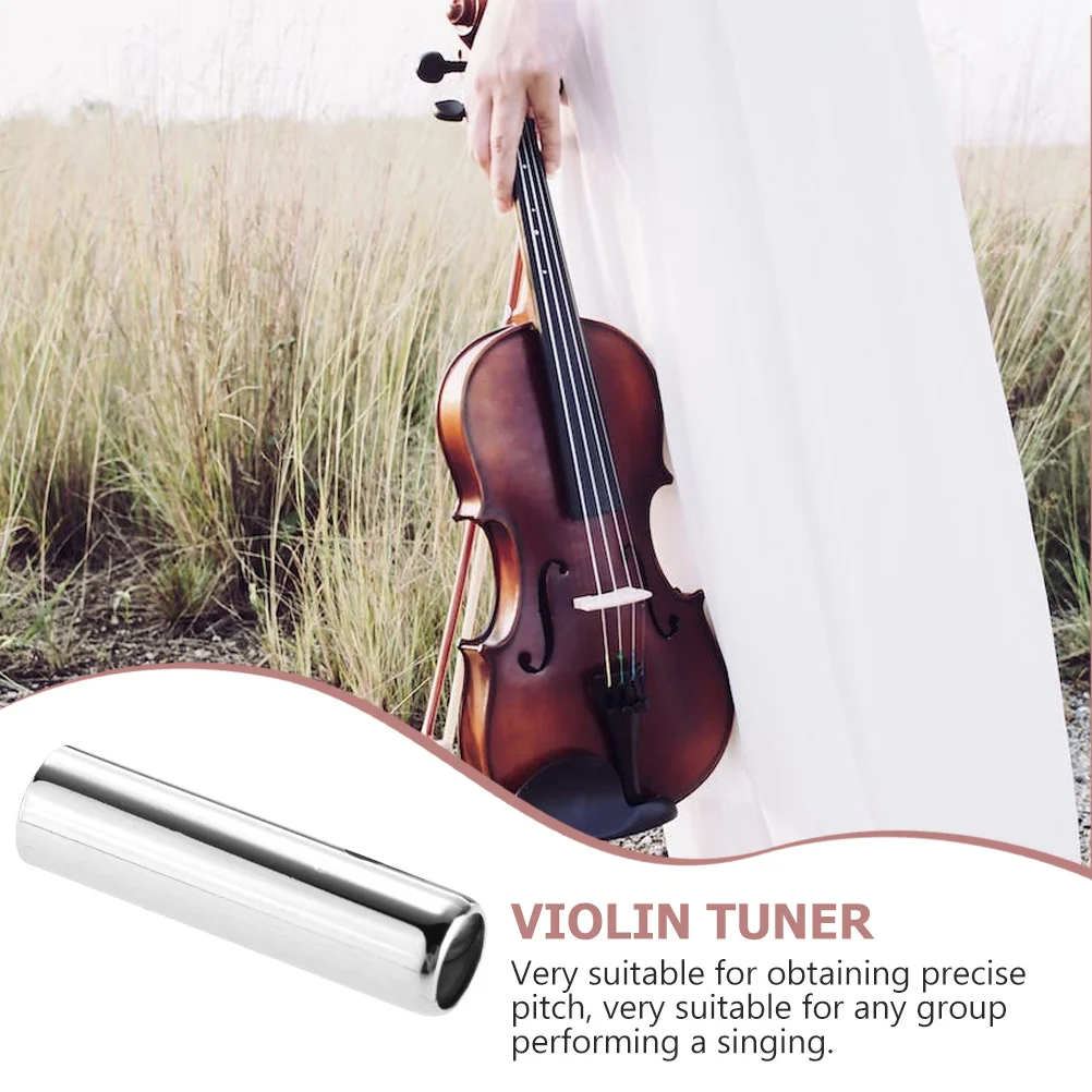 

Stainless Steel Violin Tuner Professional Musical Instrument Tuning Tool Durable Corrosion Resistant Portable Golden Metal Fine