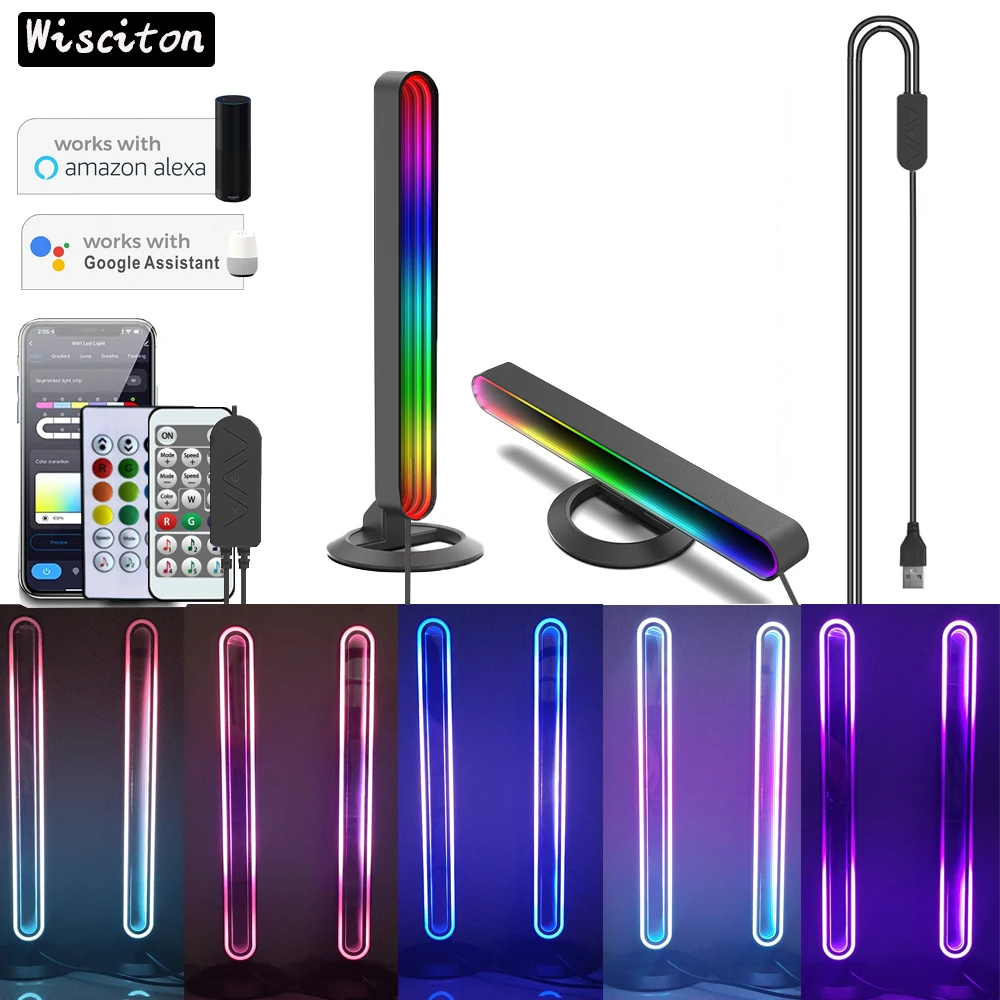 

RGB Pickup Music Rhythm Sensor Light LED holiday decoration desktop Light Bar backlight atmosphere Lamp night lighting