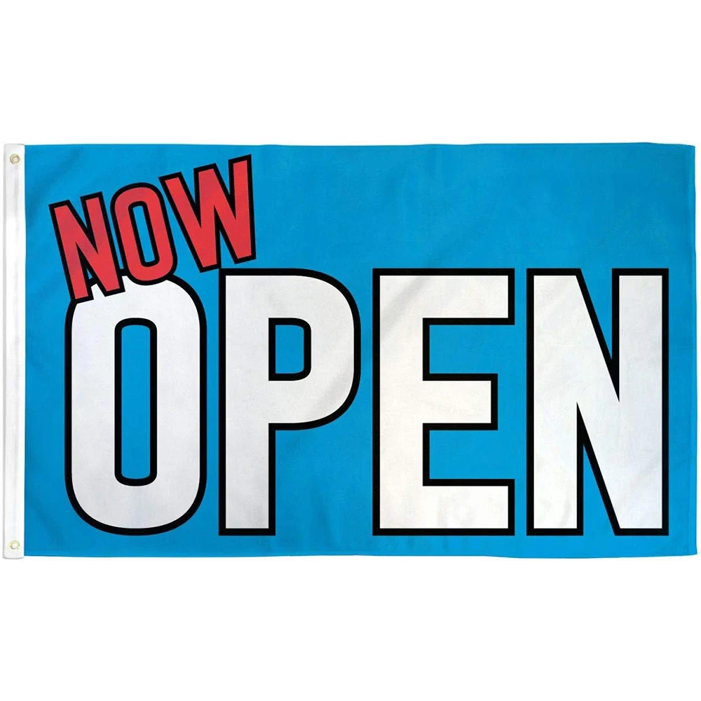 Flagicts 100% Polyester Now Open Flag