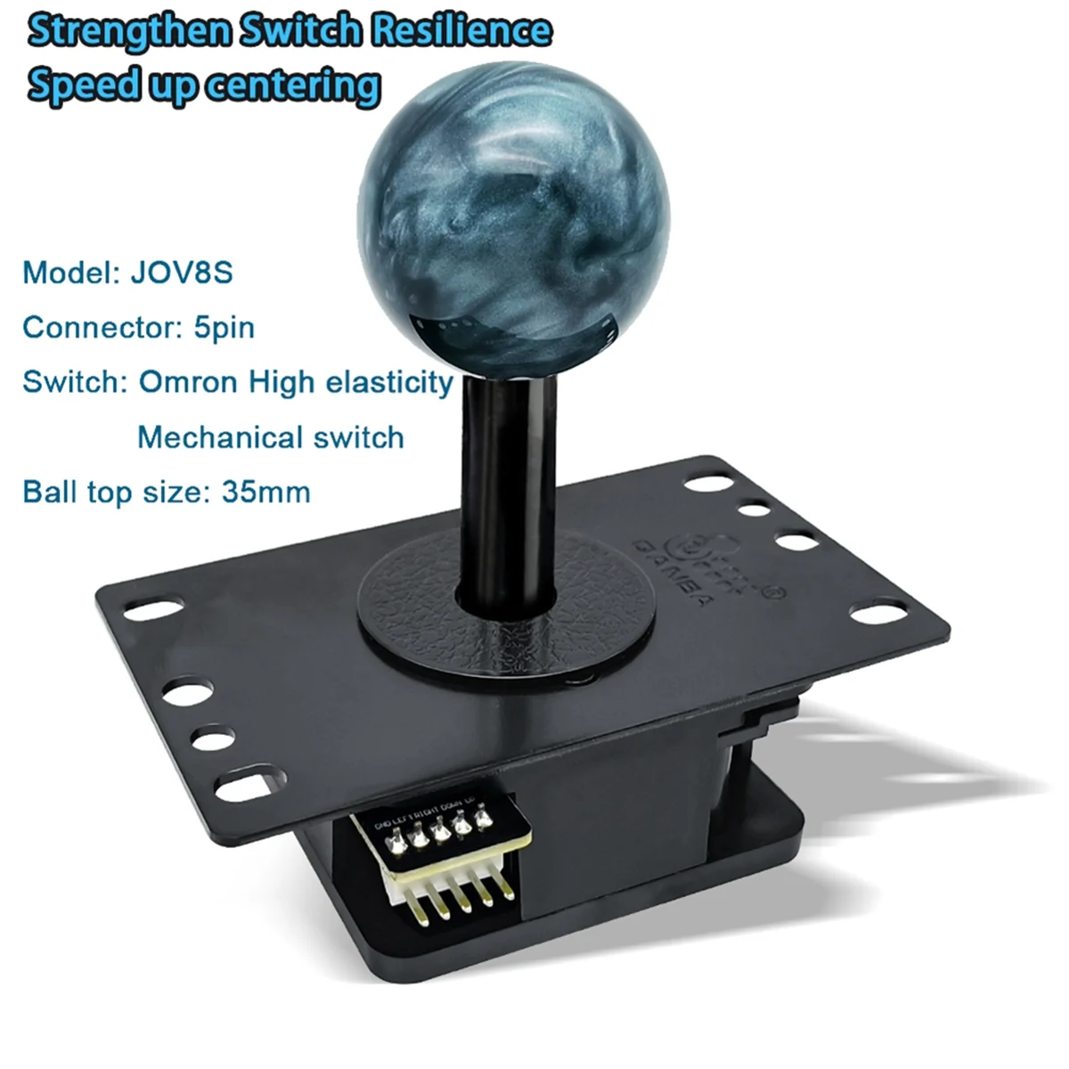 For Qanba Gravity Mechanical Arcade Joystick JOV8S Shafts Silent Lever Joystick Arcade Accessories Quick DIY Parts