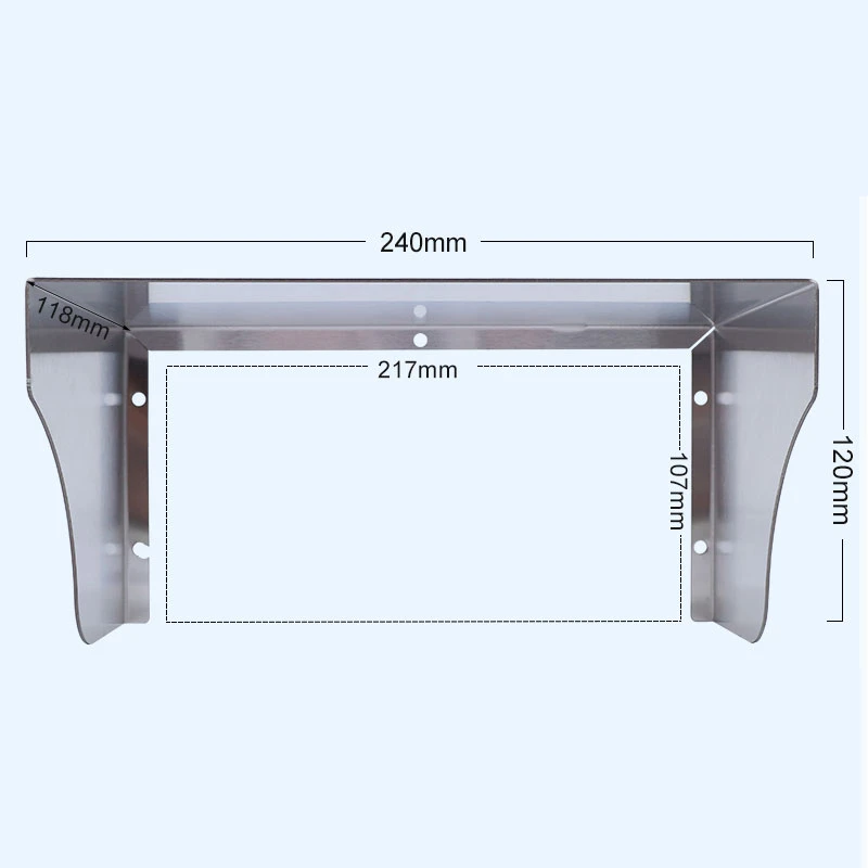 Stainless steel Protection Rain Waterproof metal Cover for Socket Door lock RFID Access Control Machine System Reader doorbell