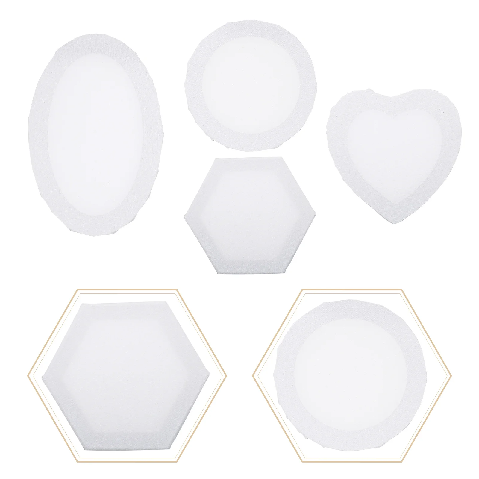 

4pcs Oil Painting Frame Set Blank Canvas Boards For Diy Art Projects Wooden Painting Tools Household Art Supplies