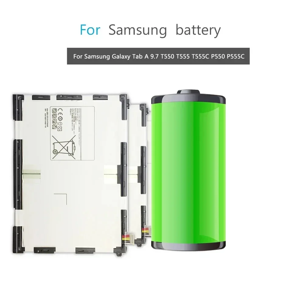 EB-BT550ABE 6000mAh Replacement Battery For Samsung Galaxy Tab A 9.7 T550 T555 SM-T550 SM-P550 SM-P351 High Quality Batteries