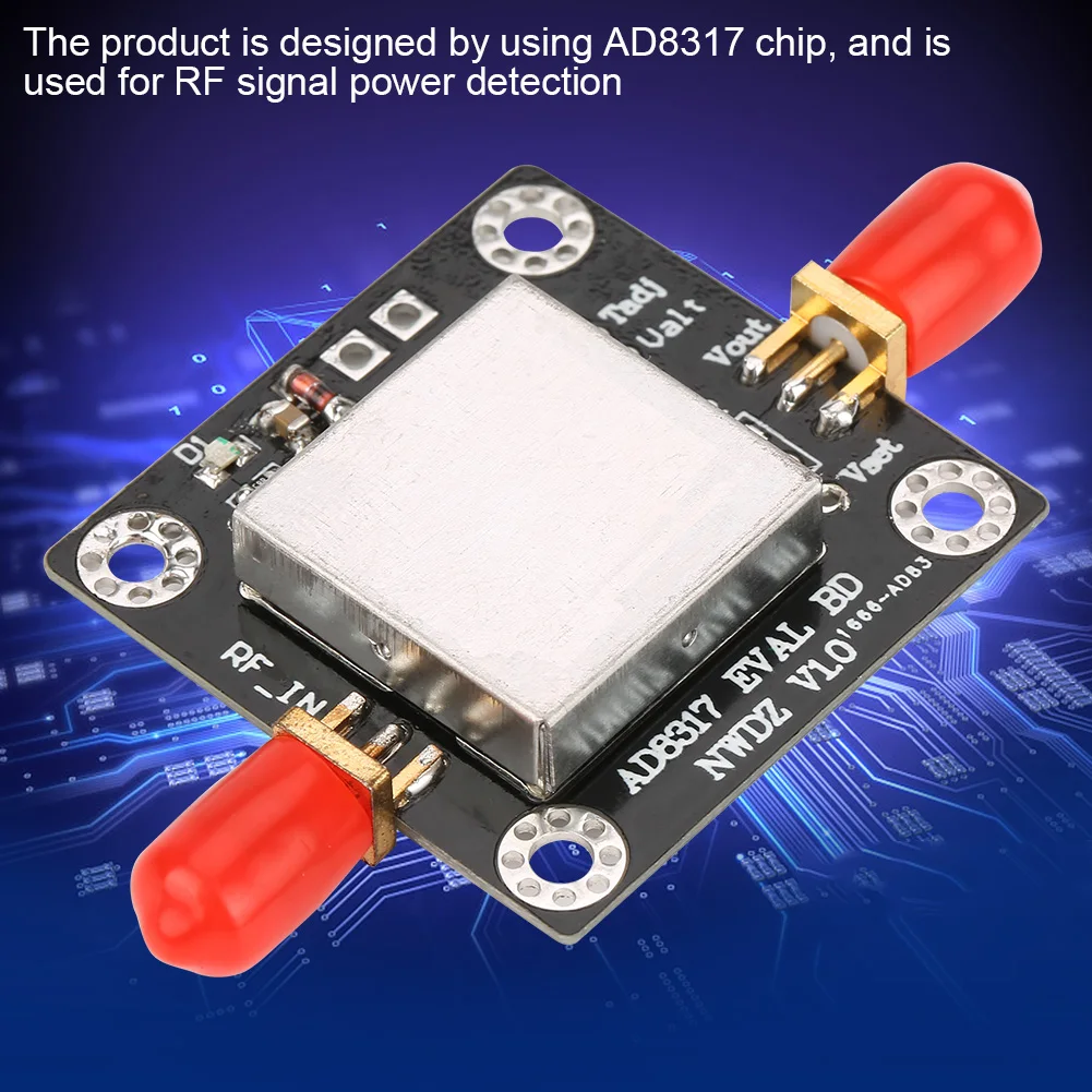 AD8317 Logarithmic Detector 1M-10GHz 60dB RF Power Meter Logarithmic Detector Controller for Amplifier