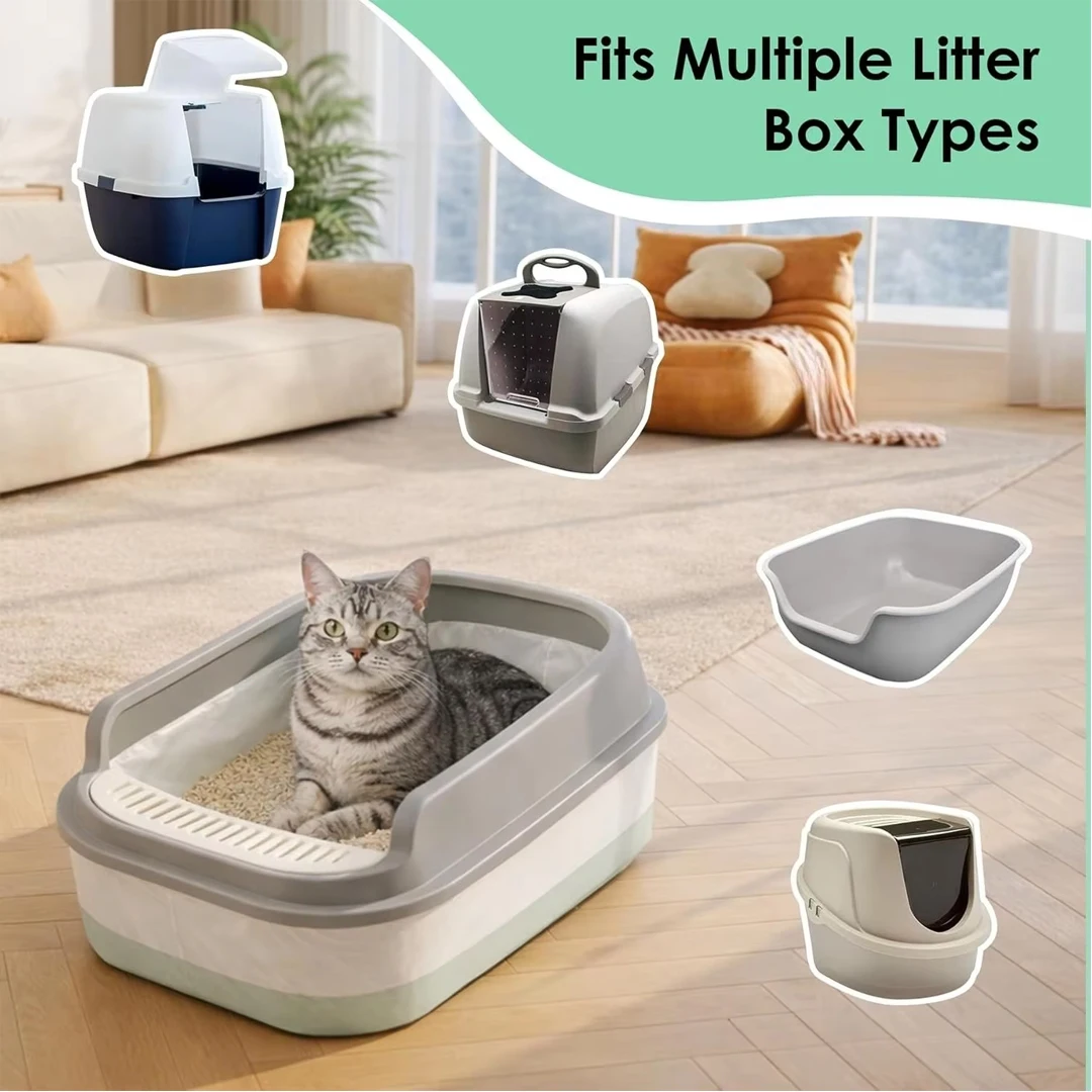 Forros para cajas de arena par - Automatic Litter Box Waste Bag Liner reseña y precio