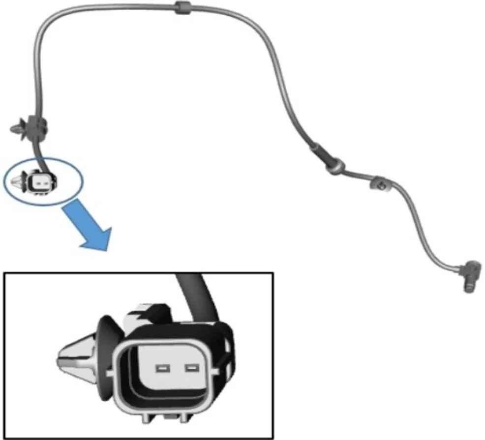 

Front Wheel Speed Sensor #4893036200 for REXTON G4, MUSSO +P/TIME 4WD
