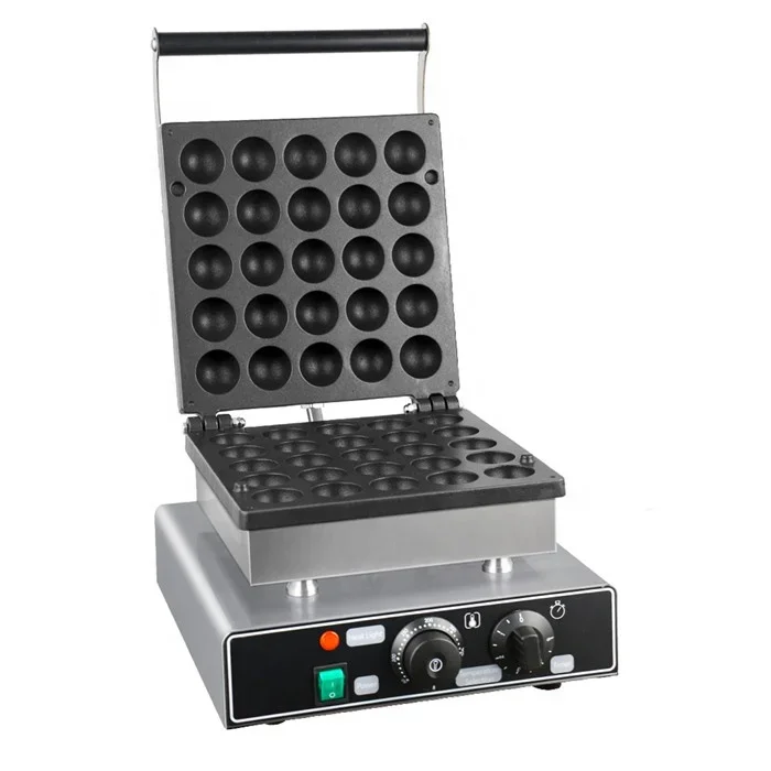 Snack Equipment 25 Holes Electric Muffins Machine Ball Waffle Making Machine Ball Pancake Maker