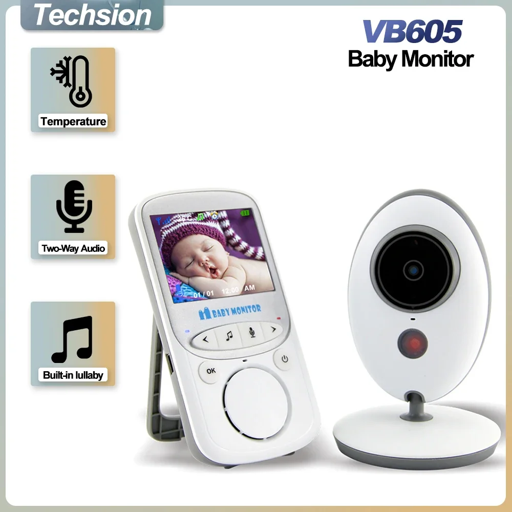 

VB605 Wireless LCD Audio Video Baby Monitor Radio Nanny Music Intercom IR 24h Portable Baby Camera Baby Walkie Talkie Babysitter