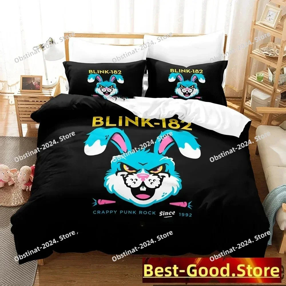 3D Print Blink-182 Bedding Set Boys Girls Twin Queen King Size Duvet Cover Pillowcase Bed boys Adult Home Textileextile