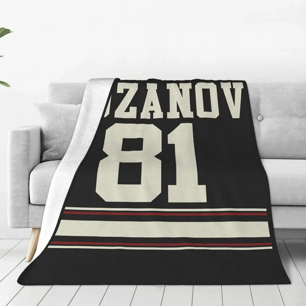 Heated Rivalry Ilya Rozanov 81 Graphic Ottawa Centaurs Blankets Soft Warm Flannel Throw Cover for Bed  Picnic Travel Home Sofa