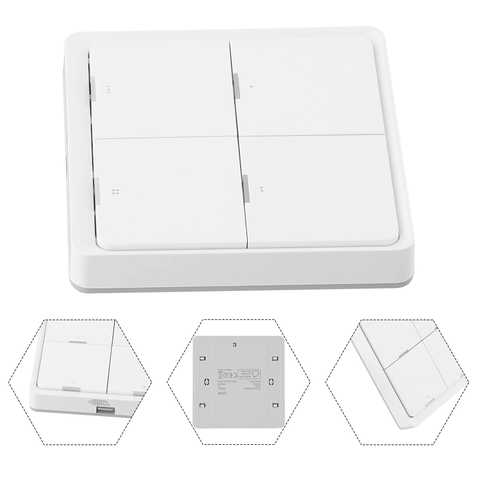 Control Your for Smart Home Anywhere for tuya ZigBe Hub Required Achieve Seamless Integration with 4 Gangs Scene Switch