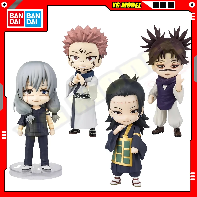 BANDAI Jujutsu Kaisen Action Figures Ryomen Sukuna Choso Mahito Suguru Q-version Active Joint Figures Figuarts Mini Original