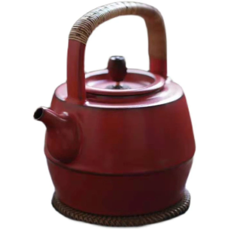 

Hawthorn red rock mud canal pot ceramic boiling teapot raising open piece kettle landscape electric ceramic stove