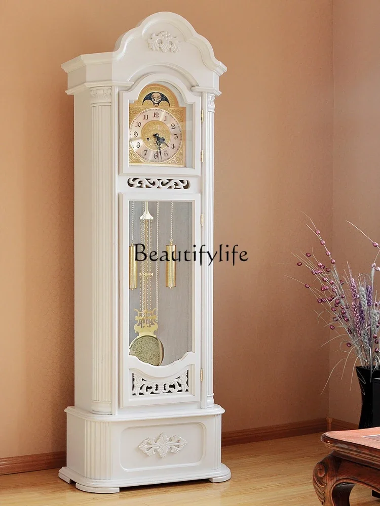 

02*Living room solid wood mechanical clock European classical clock Chinese luxury atmosphere