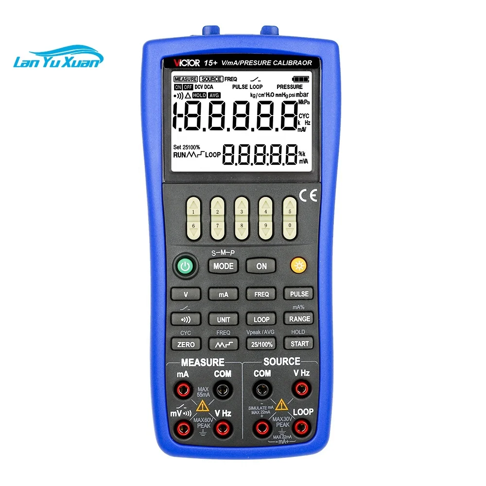 VICTOR 15+ V/mA/Pressure Calibrator Calibrating 2wire pressure transmitter  pressure-voltage 