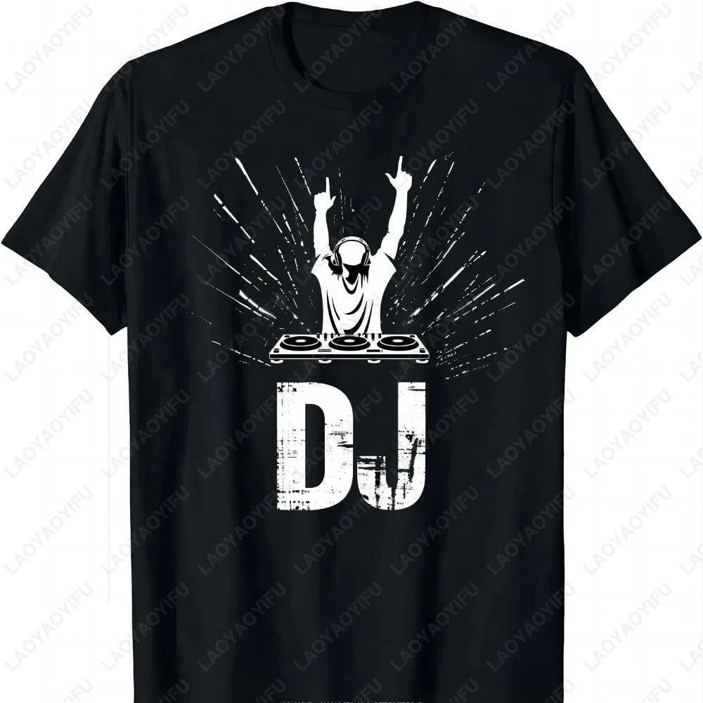 Dj تي شيرت للجنسين En Coton Pour Hommes الشارع الشهير الهيب هوب الكلاسيكية للجنسين الكبار عالية الجودة القطن تي شيرت مطبوع بلايز