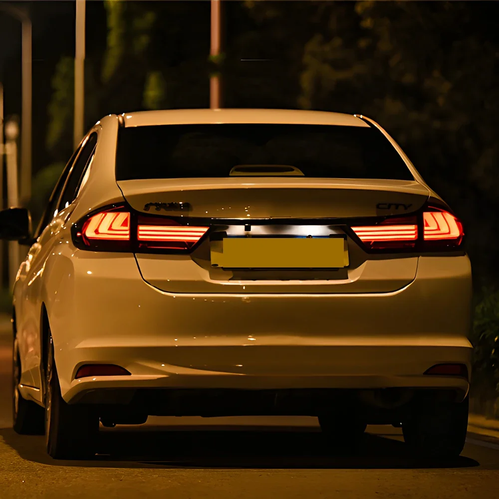 السيارات الخلفية الخلفية مصابيح لهوندا سيتي 2014-2019 LED سيارة المصابيح الخلفية الجمعية ترقية لكزس نمط غاسل بدوره إكسسوارات مضيئة