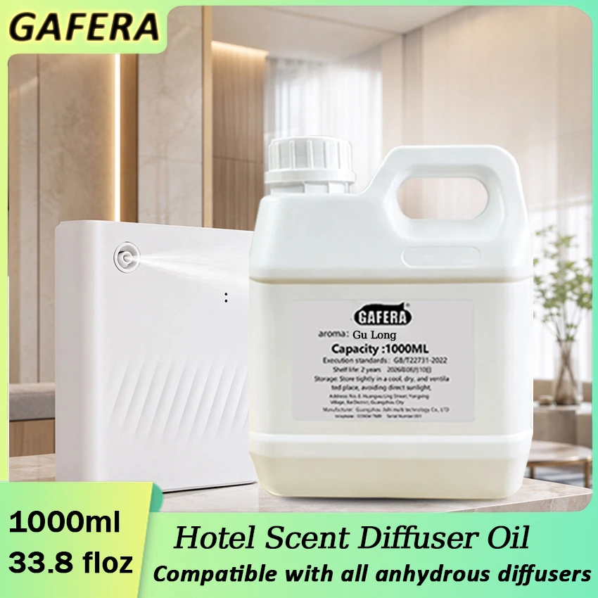 Refill Solution for Waterless Aroma Diffusers, Compatible with Hotel Aroma Diffuser and Gu Long、Kempinski, 1000 ml / 33.8 fl oz
