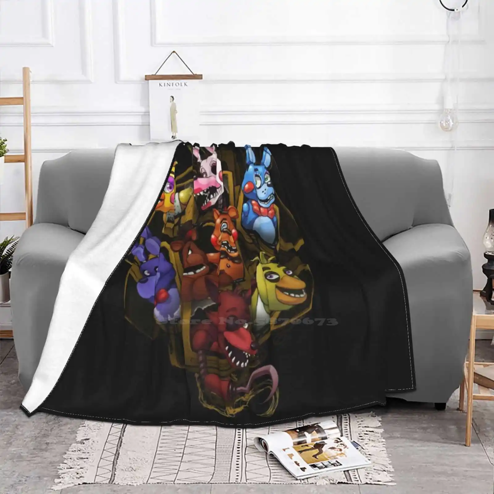 Five Nights At 2 Soft Warm Throw Blanket Five Nights At Fnaf2