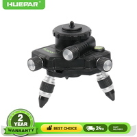 Huepar Tripod Rotate Adapter 360° Fine Tuning Micro-Adjust Base For Laser Level With Leveling Bubble,1/4'',5/8'' Thread Mount