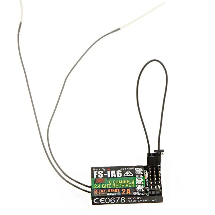 Fus FS i6 six-channel remote control receiver IA6 2.4G receives aircraft multi-axis fixed-wing model aircraft reception