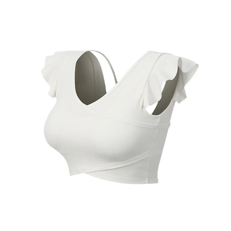 ملابس اليوغا، مزاج الصيف للسيدات، الروح الجنية، سترة اللياقة البدنية، سترة رياضية ضيقة احترافية بأكمام قصيرة من Pilates #4