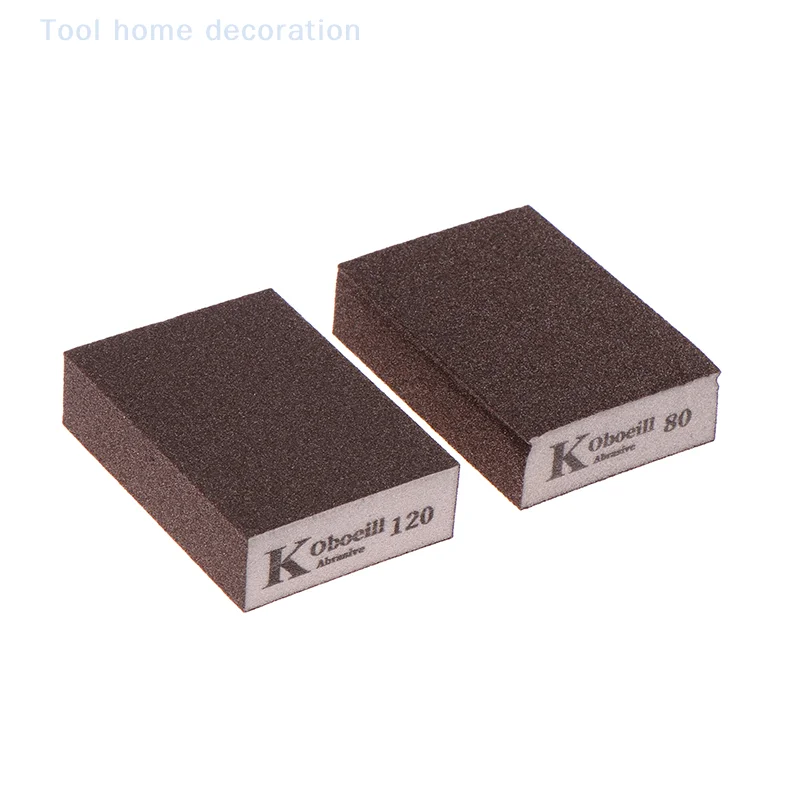 6Pcs/set Washable Wall Grinding Descaling Clean Sand Wood Metal Derusting 36-220# Sanding Sponges Polishing Blocks Brush Brick