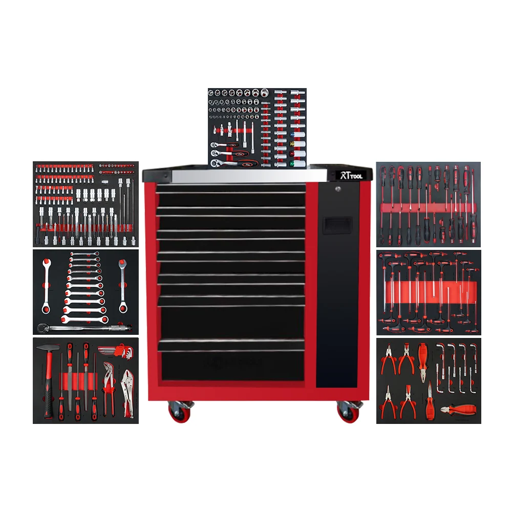 266-Piece CR-V Auto Repair Tool Kit Mechanic Wrench Hand Set With Combination for Car Workshop