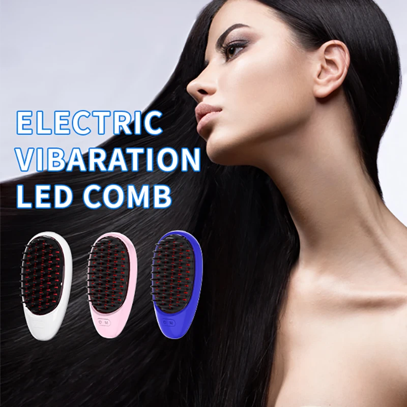 Red and Blue Light Hair Care, Electric Massage Comb, Coarse and Fine Teeth Replacement, Scalp Maintenance