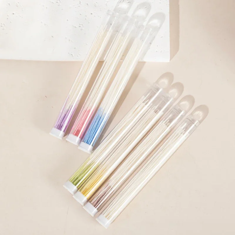60pcs Ear Piercing Cleaning Effective Ear Hole Cleaner Tool Disposable Earrings Hole Clean Paper Line for Removing Dirt Odor