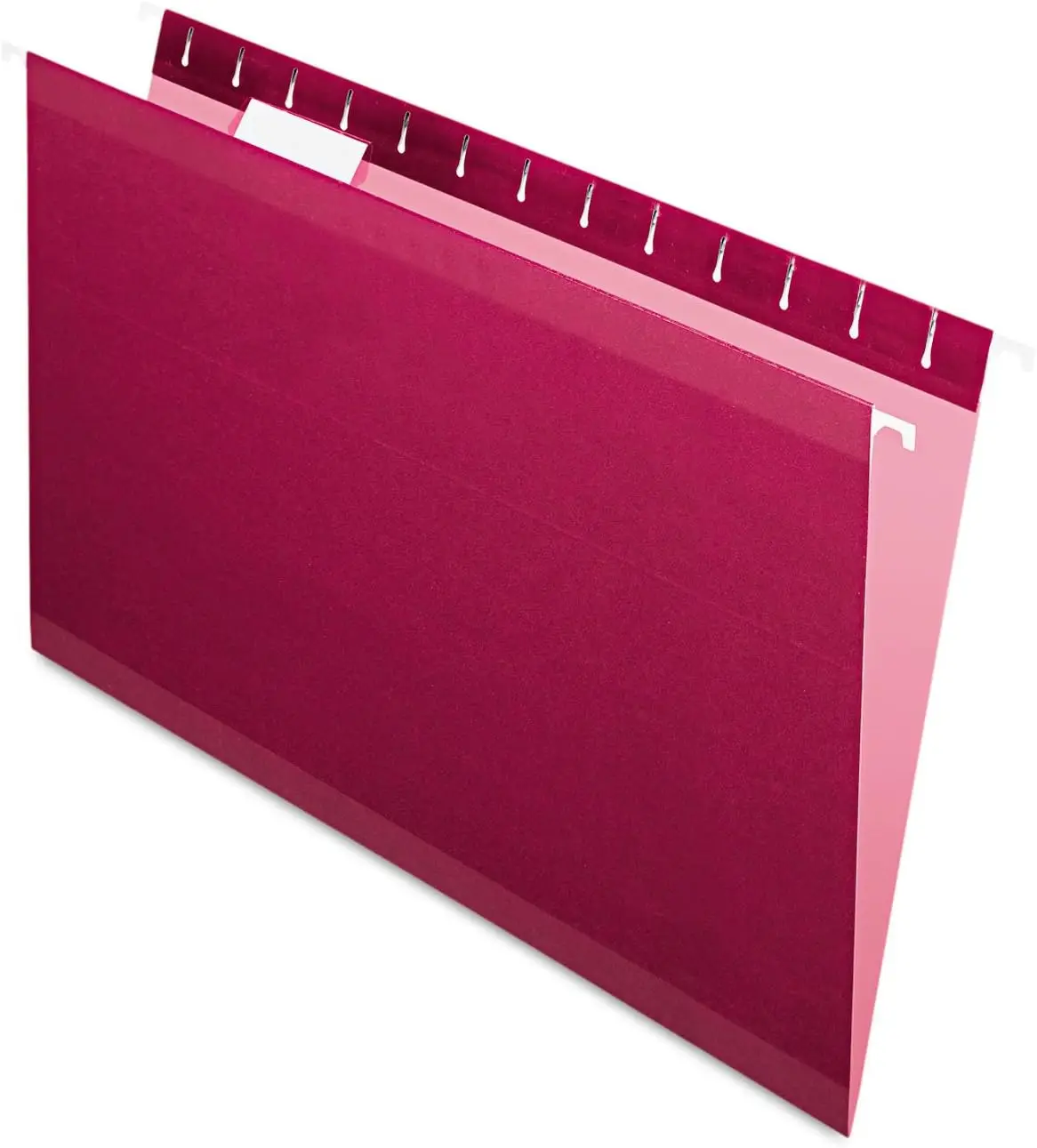 

Legal Size Reinforced Hanging Folders, Burgundy, 1/5 Cut, 25 per Box for Durable Filing