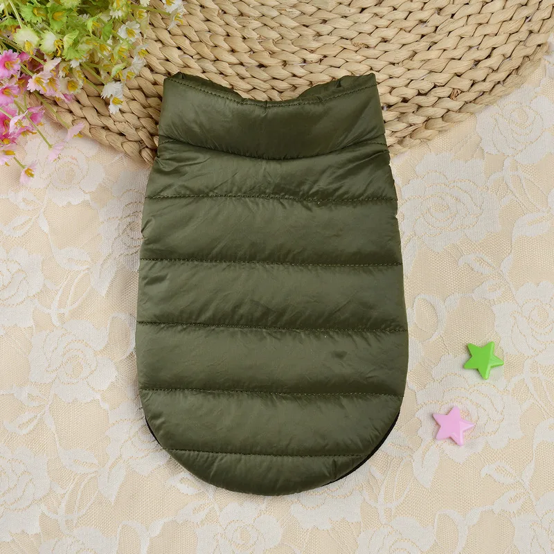 Winter-Downjacke für Hunde, winddicht, warm, Hundekleidung für kleine und mittelgroße Hunde, Katzen, Welpenmantel, Chihuahua, Shih Tzu, Kostüm, Yorkies – Detail 10