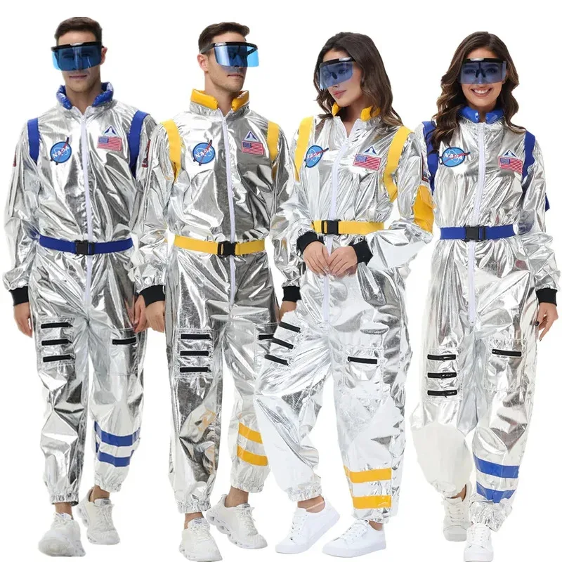 

Halloween Carnival Party Space Astronaut Jumpsuit Stage Performance Parent-child Couple Spaceman Fantasy Cosplay Costume