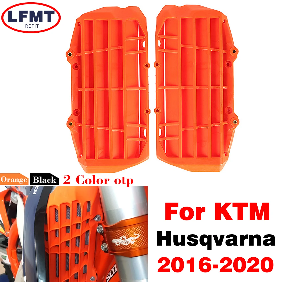 

For KTM EXC XCF XC SXF TPI Six Days 125 250 300 350 400 450 500 Radiator Grille Guard Grill Cover Protector Plastics 2016-2020