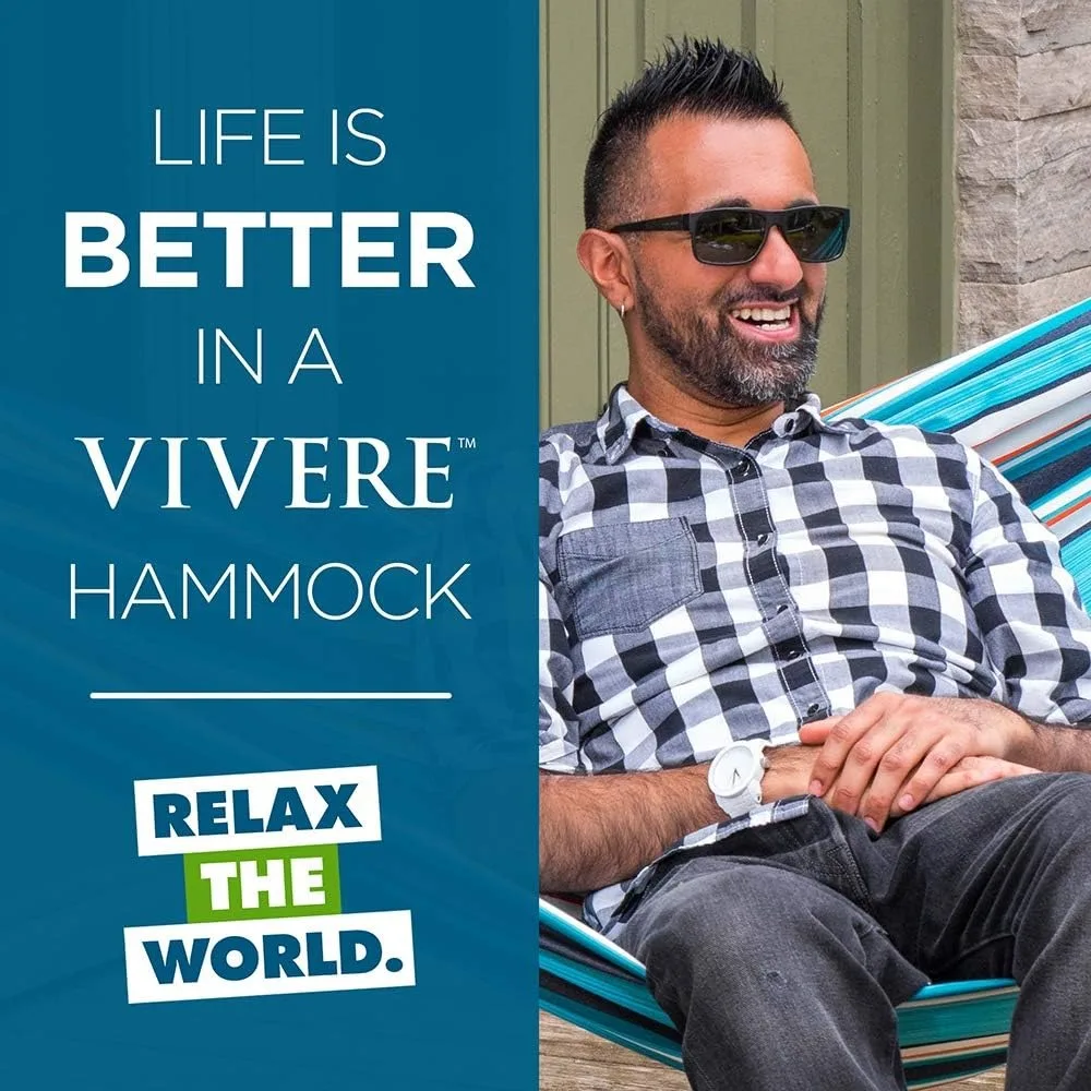 أرجوحة قطنية مزدوجة مع حامل فولاذي موفر للمساحة، أوتار نهاية بوليستر مطورة، سعة 450 رطل، حقيبة حمل ممتازة، مثالية f #5