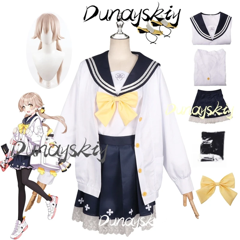 Ajitani Hifumi Cosplay Costume Wig Anime Blue Archive Ajitani Hifumi Uniform Women JK Suits Halloween Party Outfits Customized