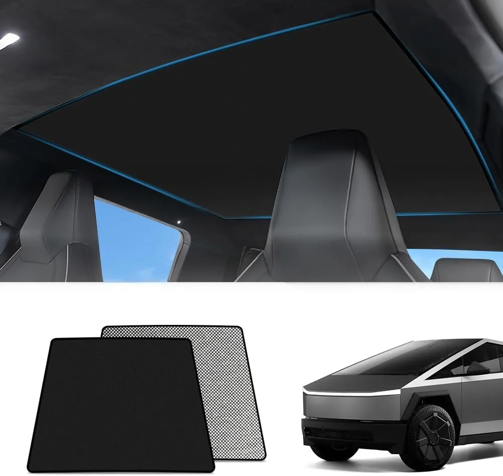 

Для крыши, Солнцезащитный Для Tesla Cybertruck 2024, теплоизоляционное стекло, аксессуары для Cybertruck (для крыши, Солнцезащитный-черный)