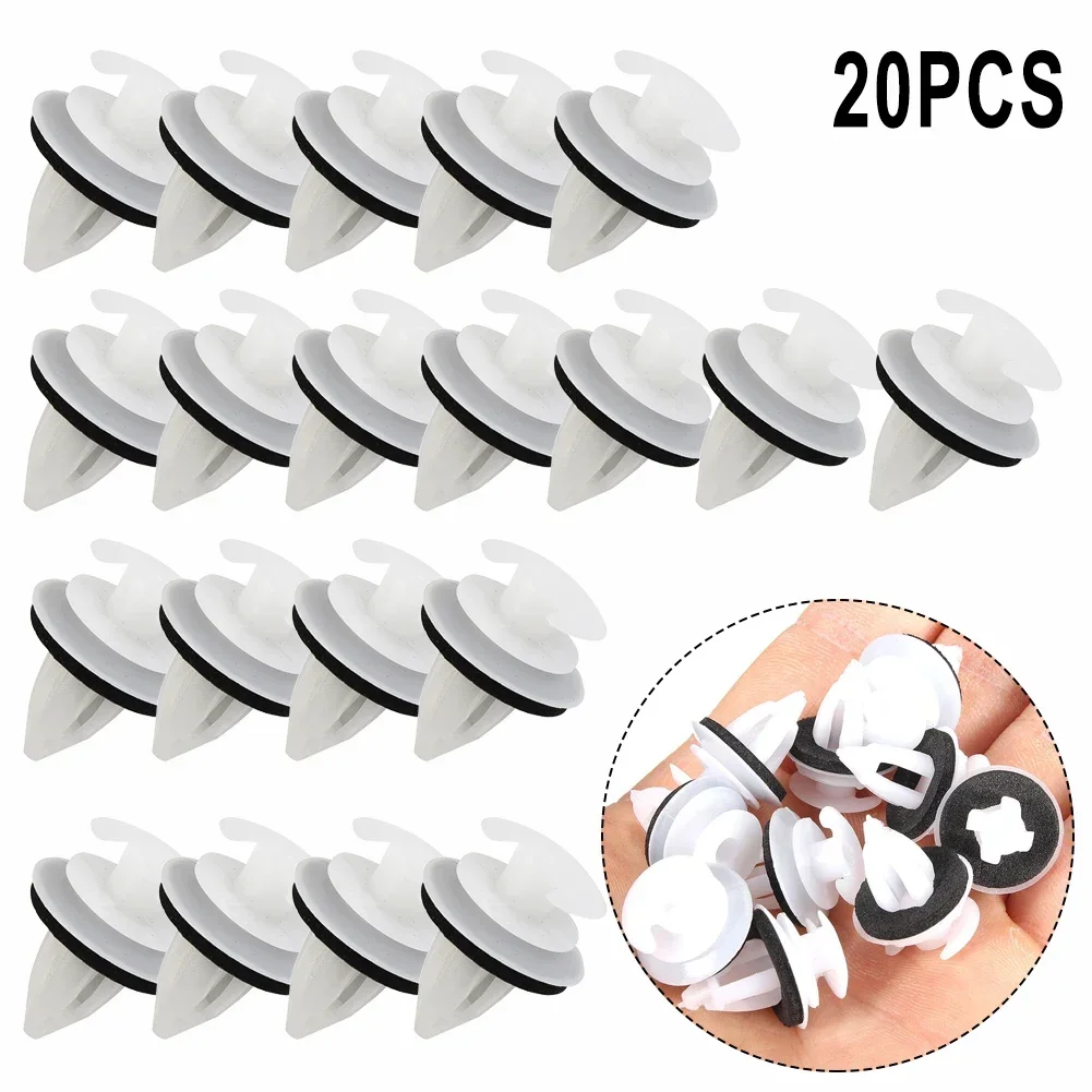 20Pcs Door Panel Clips With Seal Ring For BMW E34 E36 E38 E39 E46   For M3 M5 Z3 Fits Hole Size：7.5-8 Mm Car Accessories