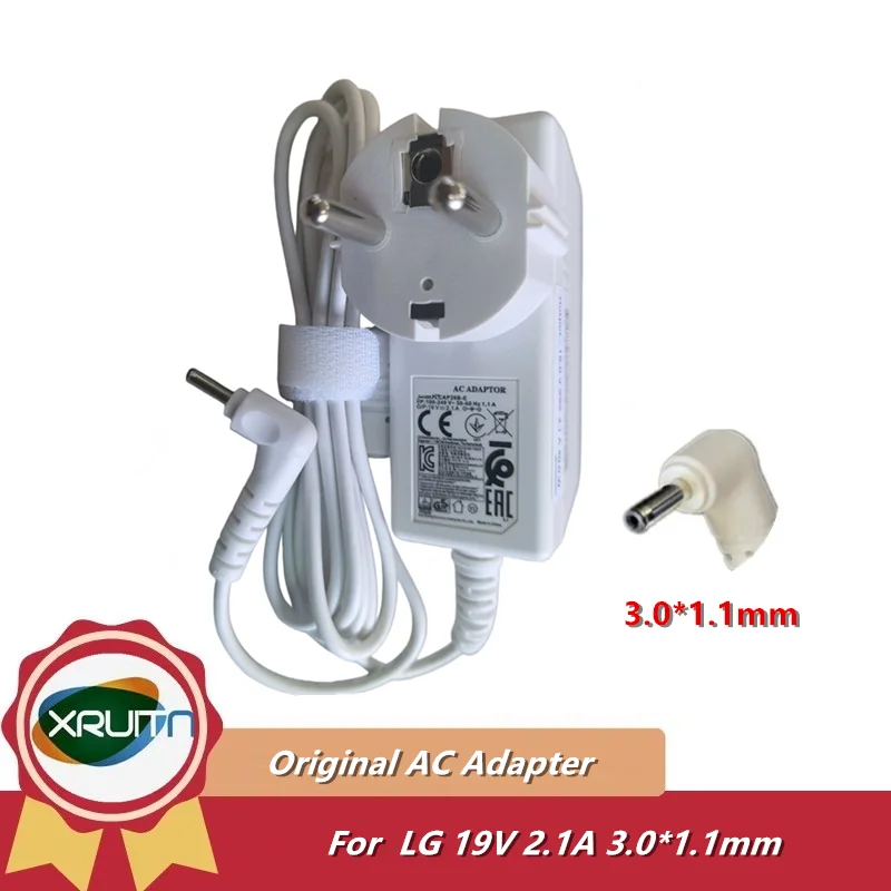 LCAP26B-E 19V 2.1A 40W 3.0x1.0mm AC Adapter Adaptor For LG LCAP48-WK LCAP48-BK WA-40G19FS ADS-40MSG-19 GRAM Power Supply Charger