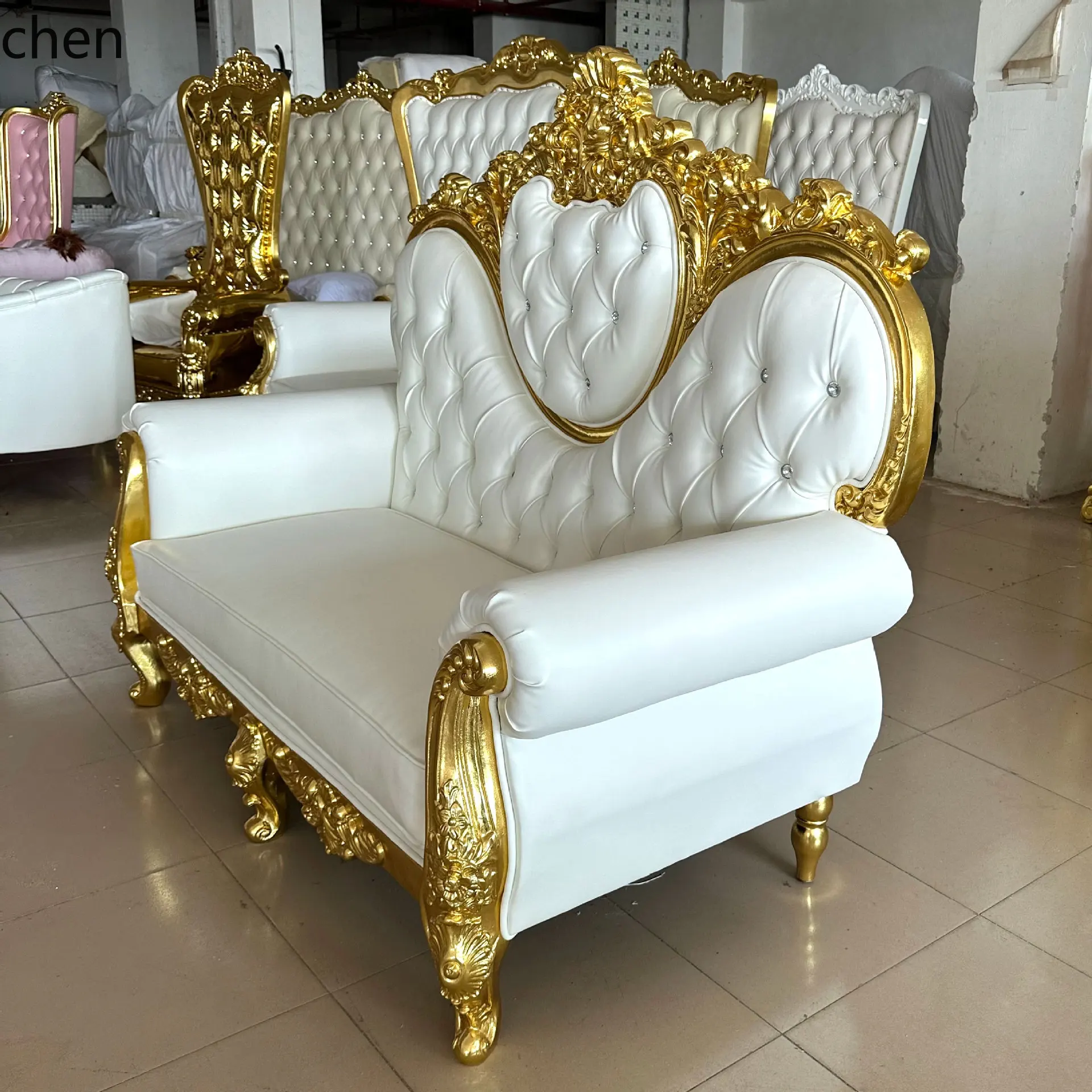 H1 Double Sofa Hotel KTV Club Sofa Wedding Venue Bride and Groom Decoration Heart Shape