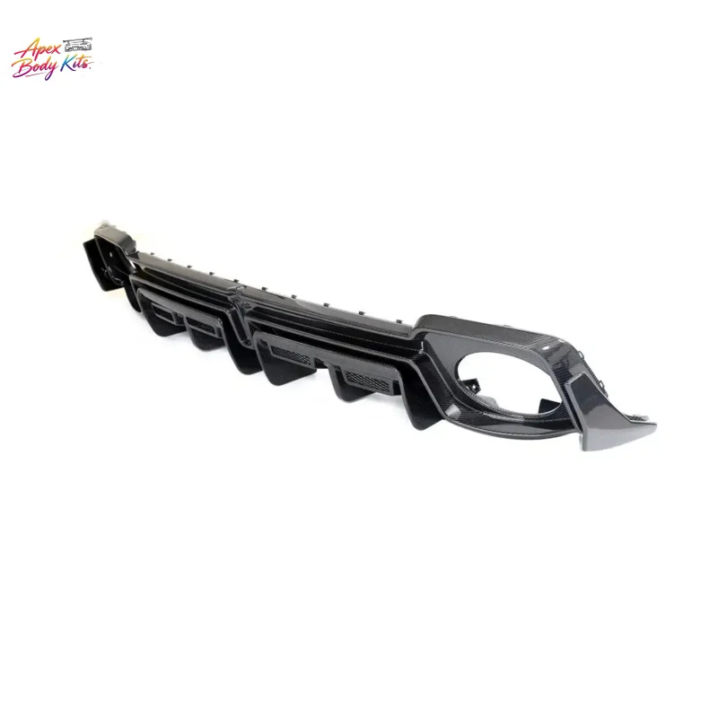 Real Dry Carbon Fiber Rear Bumper for Audi R8 V10 Coupe Spyder 2023 Diffuser Spoiler
