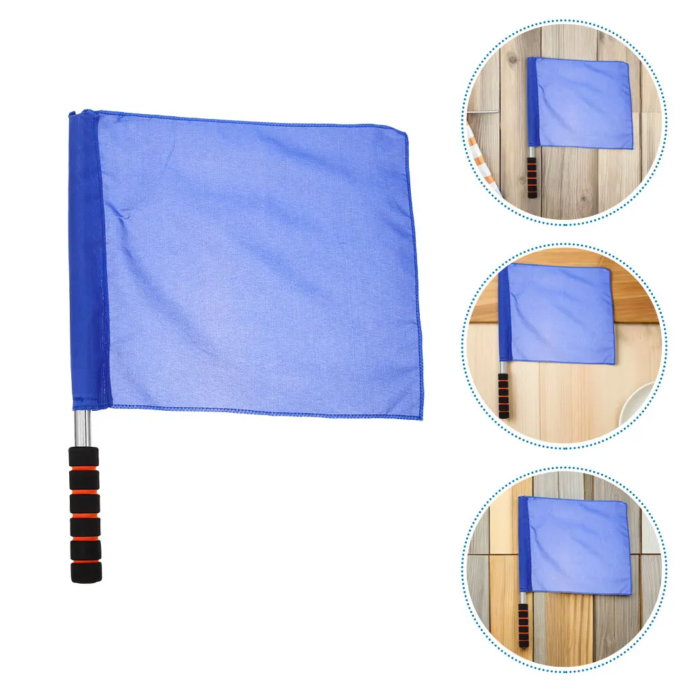 

2pcs Flags Football Track Referee Signal Banner Sports Training Starting Linesman Volleyball Soccer Traffic
