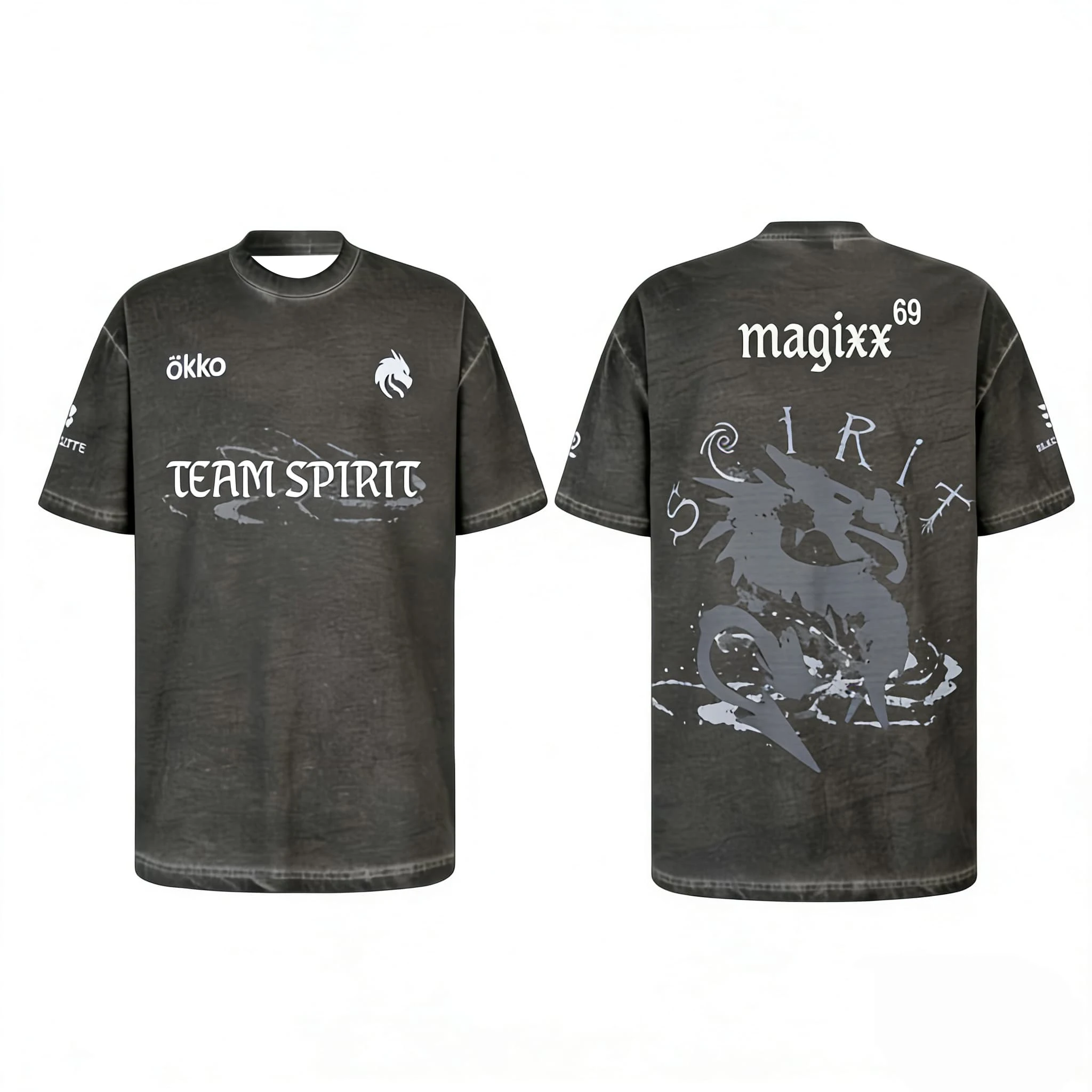 Team Spirit Pro Kits CS2 Esports Club Custom Jersey Donk Damen T-Shirt Unisex T-Shirt Kurzarm Schnelltrocknend Herren T-Shirt – Detail 10