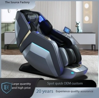 2024 Massage chair high-end space capsule 4D robot SL rail AI voice zero gravity home luxury massage chair wholesale