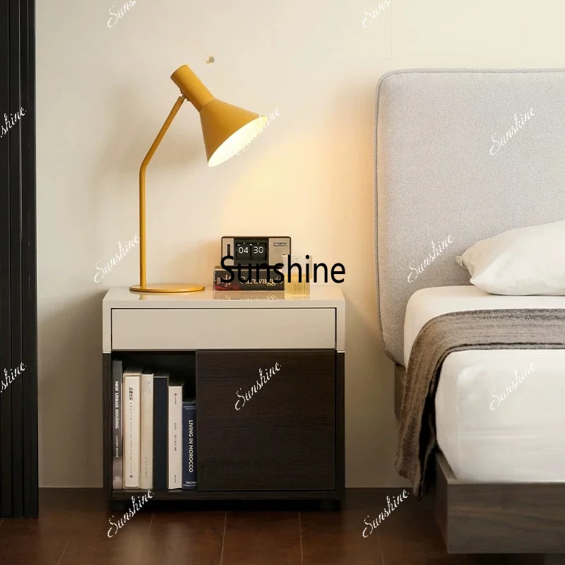 Nordic minimalist modern single-draw bedside table