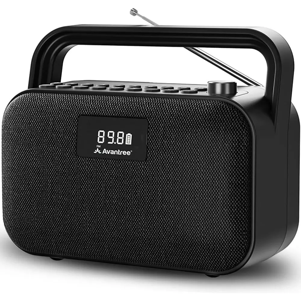 Portable 30W Stereo Bluetooth Speaker with SD Card Slot, 20-Hour Playtime and Extended Range, Wireless & Wired Audio Playback