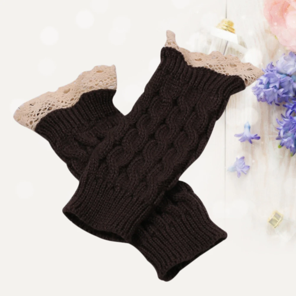 

Fingerless Warmers Fingerless Mittens Knitted Winter Long Gloves Winter Crochet Soft Warm Gloves Breathable Thermal