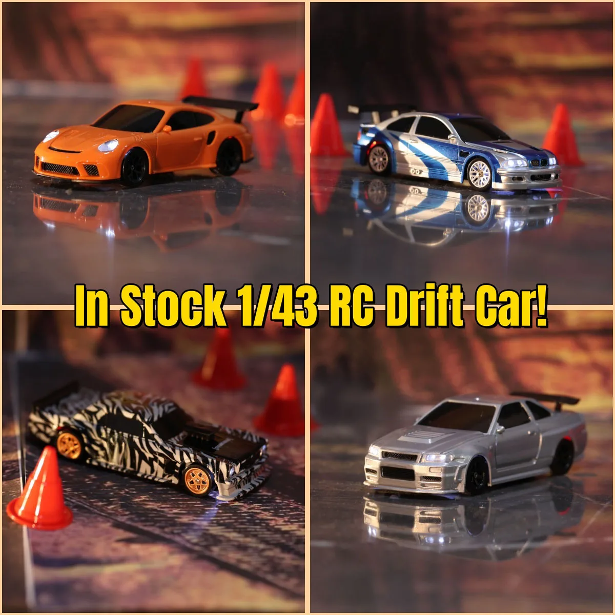 

RC Drift Car Модернизированный Gyro 1/43 Racing RTR 4WD Полный привод Высокоскоростная радиоуправляемая модель 2,4 г Drift Race Car Мини-подарки